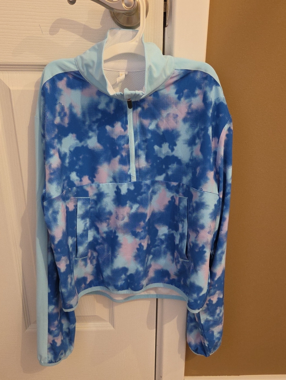Zella Girls Light Weight Quarter Zip Jacket With Pockets